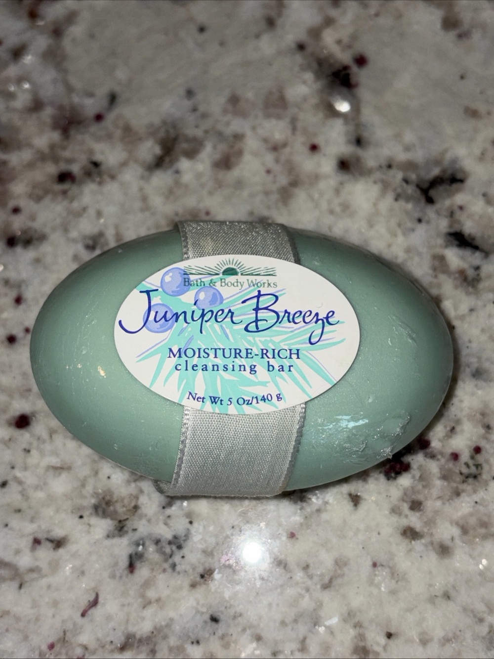 VINTAGE Bath & Body Works Juniper Breeze Moisturizing Cleansing Bar 5oz NEW